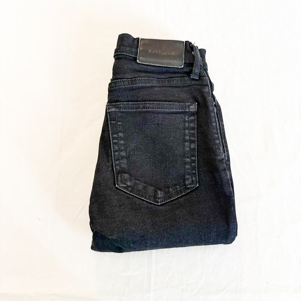 Everlane Black Skinny Denim Jeans Zip Fly Size 24